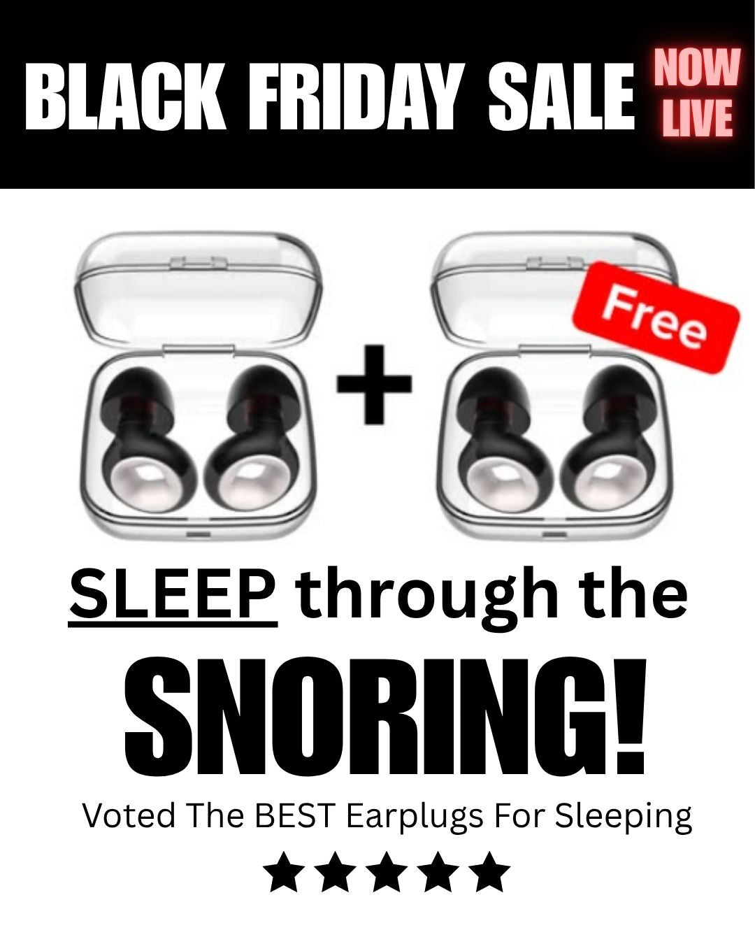 SnoreSilence™ Sleep Plugs